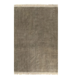 Tapis Kilim Coton 120 x 180 cm Taupe