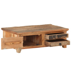 Table basse 90x50x31 cm Bois de récupération massif