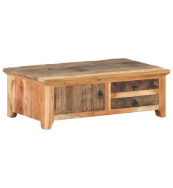 Table basse 90x50x31 cm Bois de récupération massif