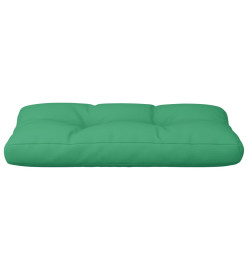 Coussin de palette vert 70x40x12 cm tissu