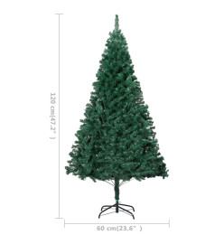 Arbre de Noël artificiel avec branches épaisses vert 120 cm PVC