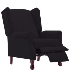 Fauteuil inclinable Noir Tissu