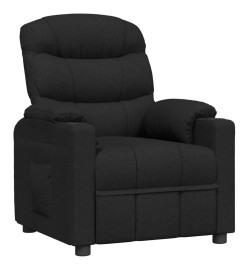 Fauteuil inclinable Noir Tissu