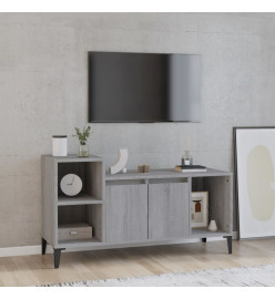 Meuble TV Sonoma gris 100x35x55 cm Bois d'ingénierie