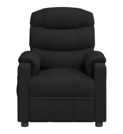 Fauteuil inclinable électrique Noir Tissu