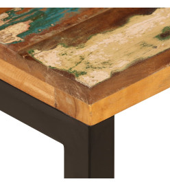 Table basse 100x50x35 cm Bois de récupération solide et acier