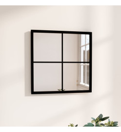 Miroir mural Noir 40x40 cm métal