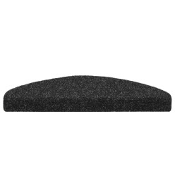 Tapis autoadhésifs de marches 5 pcs Noir 65x21x4 cm Aiguilleté