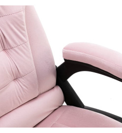 Chaise de bureau de massage Rose Velours