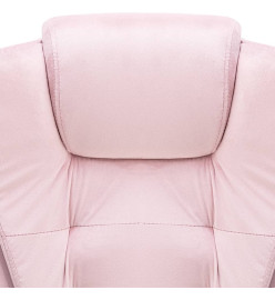 Chaise de bureau de massage Rose Velours