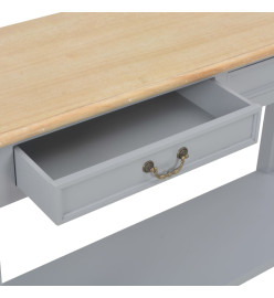 Table console Gris 110x35x80 cm Bois