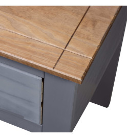 Table de chevet Gris 46x40x57 cm Pin Gamme Panama