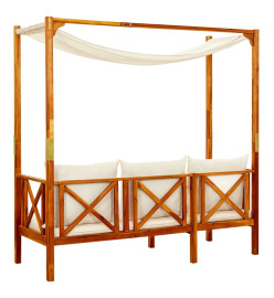 Banc de jardin avec auvent Bois d'acacia solide