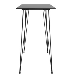 Ensemble de bar 5 pcs Noir et gris