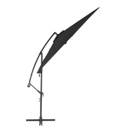 Parasol déporté avec mât en aluminium 300 cm Noir