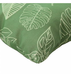 Coussins de palette 3 pcs motif de feuilles tissu Oxford