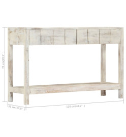 Table console 120 x 35 x 75 cm Bois de manguier massif