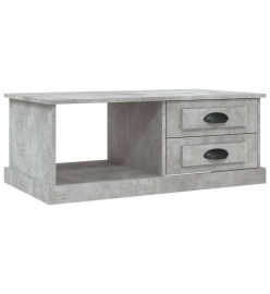 Table basse Gris béton 90x50x35 cm Bois d'ingénierie