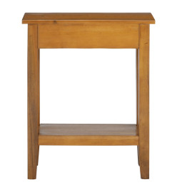 Table console avec tiroir 60x30x75 cm bois d'acajou massif