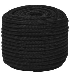 Corde de travail Noir 12 mm 100 m Polyester