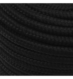 Corde de travail Noir 12 mm 100 m Polyester