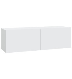 Meubles TV muraux 4 pcs Blanc 100x30x30 cm