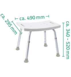 RIDDER Tabouret de baignoire Blanc 150 kg A00601101