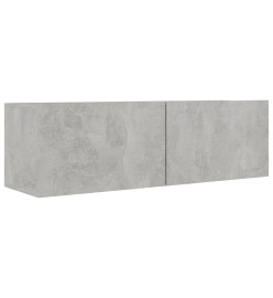 Ensemble de meubles TV 8 pcs Gris béton Bois d'ingénierie