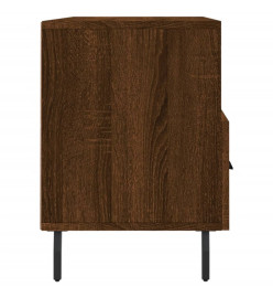 Meuble TV chêne marron 102x36x50 cm bois d'ingénierie