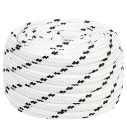 Corde de bateau tressé Blanc 18 mmx25 m Polyester