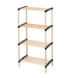 Storage solutions Porte-chaussures avec 4 étagères Bois 49x28x92,5 cm