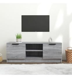 Meuble TV Sonoma gris 102x35x36,5 cm Bois d'ingénierie