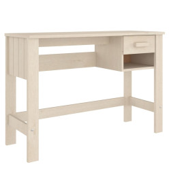 Bureau HAMAR Marron miel 110x40x75 cm Bois massif de pin