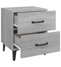 Tables de chevet 2 pcs Sonoma gris 40x35x47,5 cm