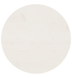 Dessus de table Blanc Ø50x2,5 cm Bois de pin massif