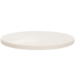 Dessus de table Blanc Ø50x2,5 cm Bois de pin massif