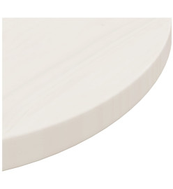 Dessus de table Blanc Ø50x2,5 cm Bois de pin massif