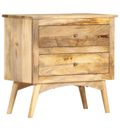 Table de chevet 65 x 35 x 60 cm Bois de manguier massif