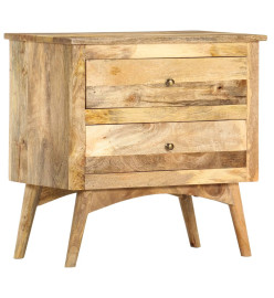 Table de chevet 65 x 35 x 60 cm Bois de manguier massif