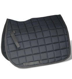 Set de selle équitation 16" en cuir véritable 14 cm 5 en 1 noir