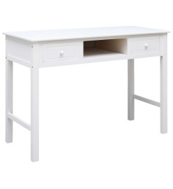 Buffet Blanc 108x45x76 cm Bois de Paulownia massif