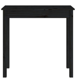 Table console Noir 80x40x75 cm Bois massif de pin