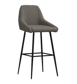 Tabouret de bar Gris foncé Velours