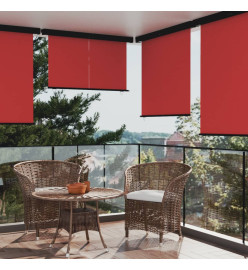 Auvent latéral de balcon 160x250 cm Rouge