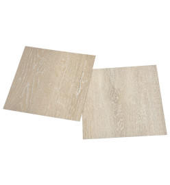 Planches de plancher autoadhésives 55 pcs PVC 5,11 m² Beige