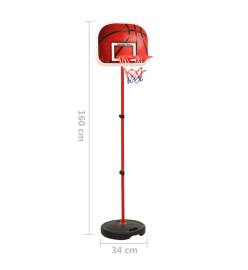 Ensemble de basket réglable pour enfants 160 cm