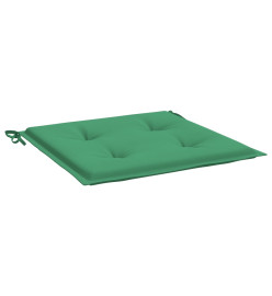 Coussins de chaise de jardin 6 pcs vert 40x40x3 cm tissu oxford