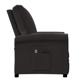 Fauteuil inclinable électrique Noir Tissu