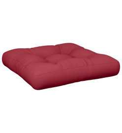 Coussin de palette rouge bordeaux tissu