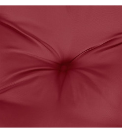 Coussin de palette rouge bordeaux tissu